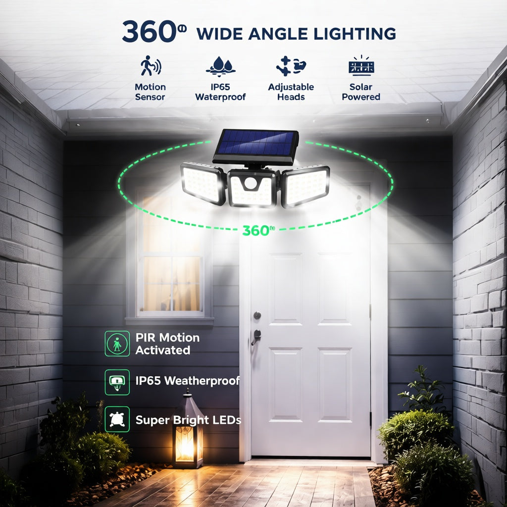 GlowFlex™- The ultra-bright solar motion sensor safety light