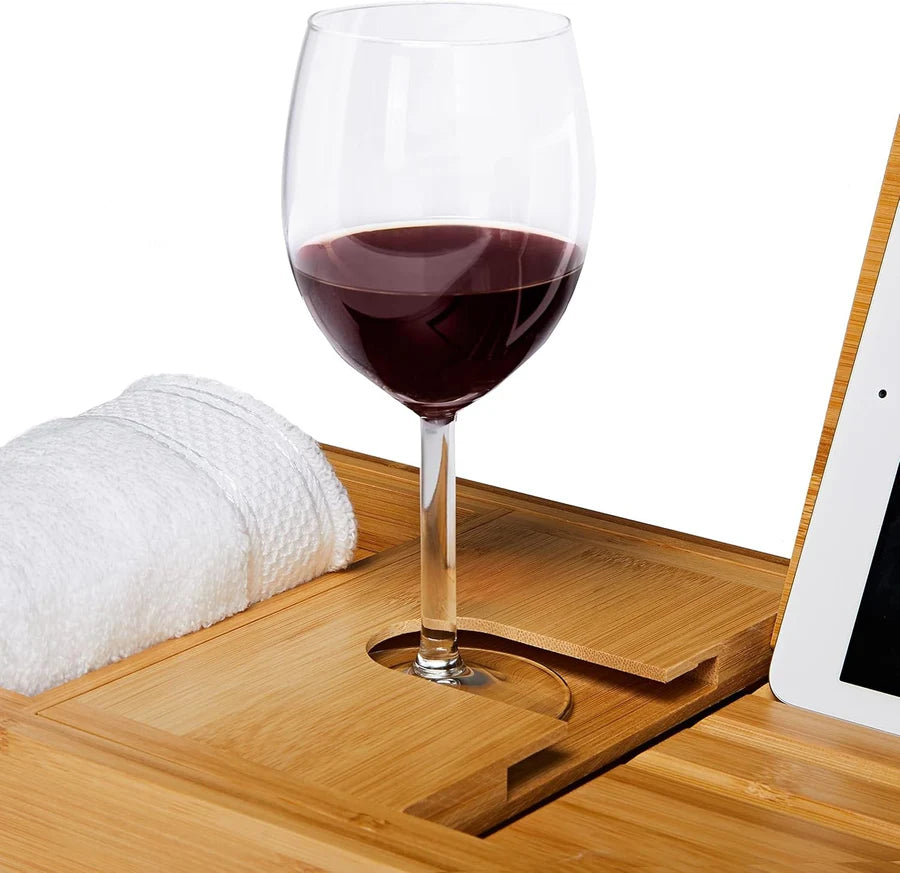 SoakEase – Adjustable Bamboo Bath Caddy