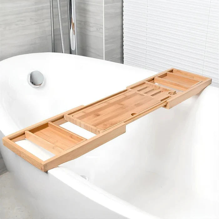 SoakEase – Adjustable Bamboo Bath Caddy