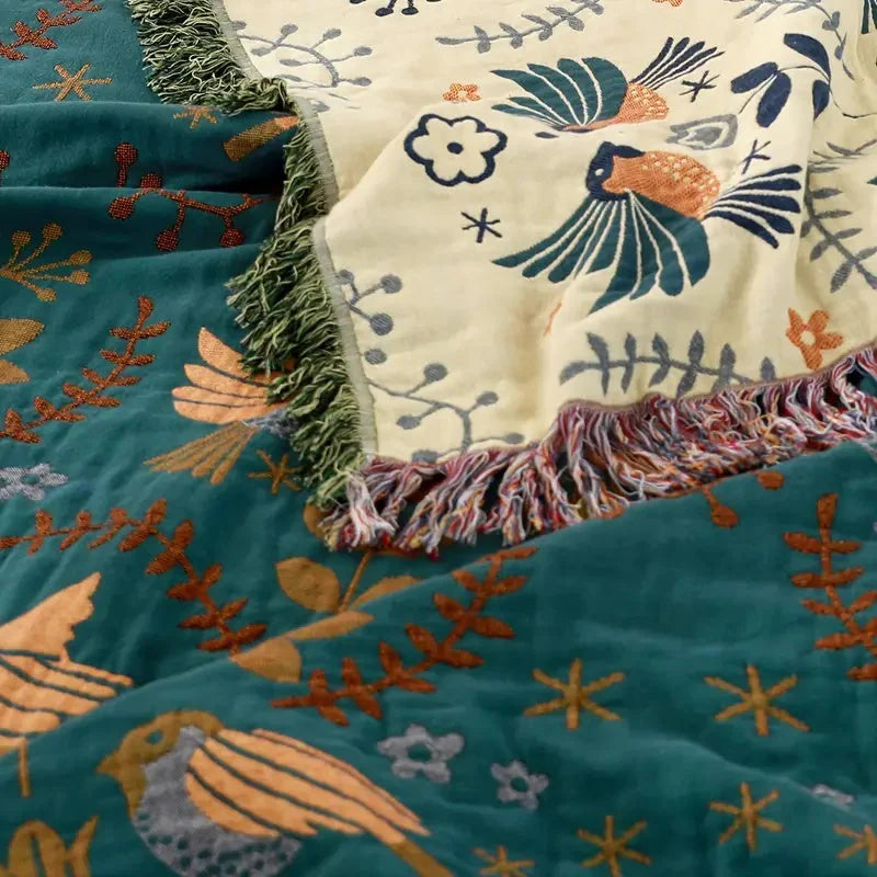 NordNest - Reversible Scandinavian Throw Blanket
