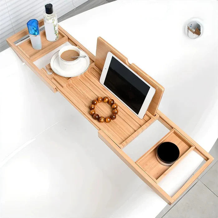 SoakEase – Adjustable Bamboo Bath Caddy
