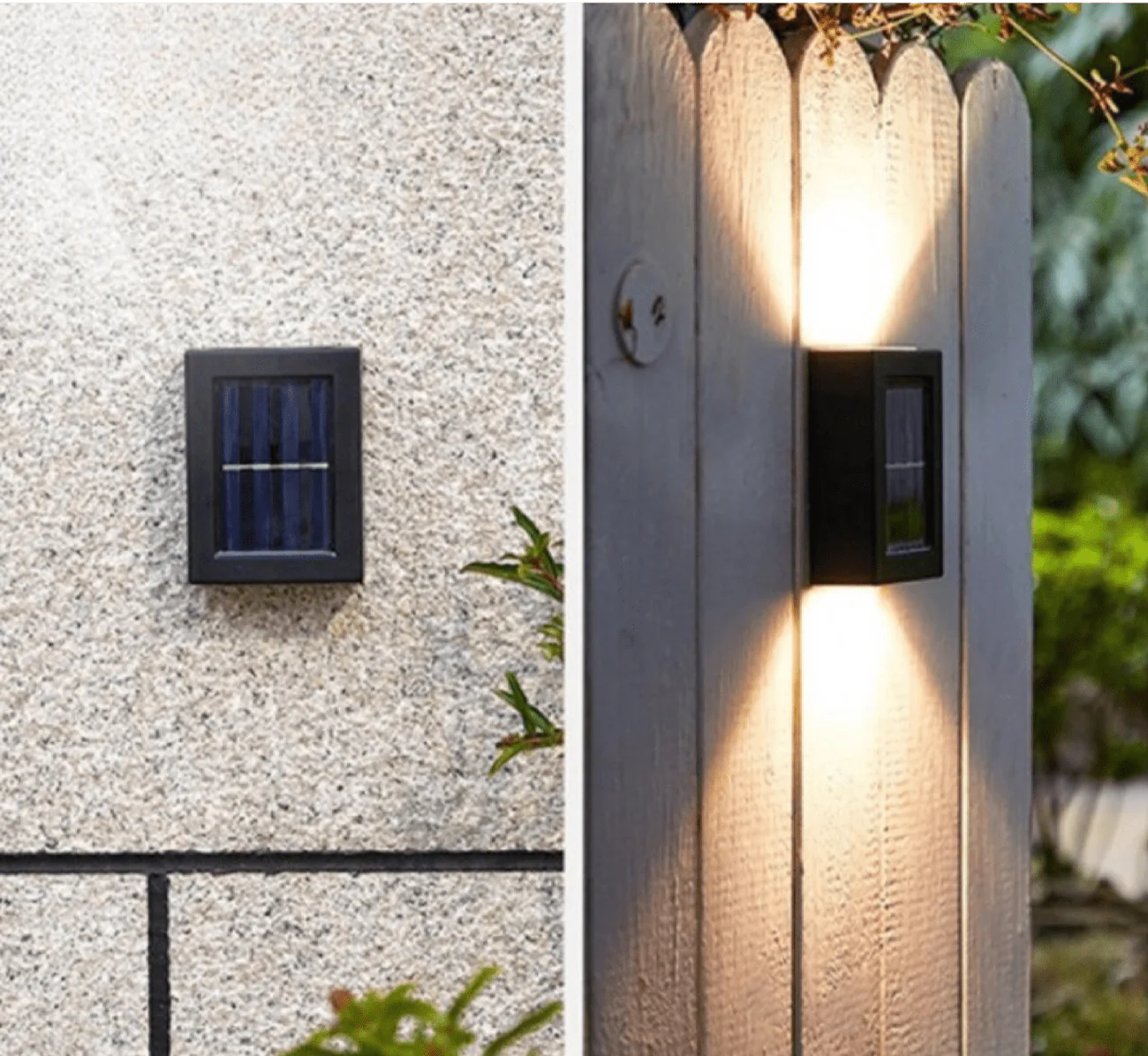 GlowEdge - Solar LED Wall Light