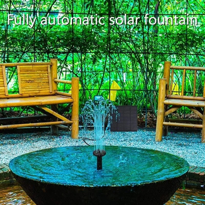 AquaBloom Solar Fountain Kit – Garden Pump with Panel