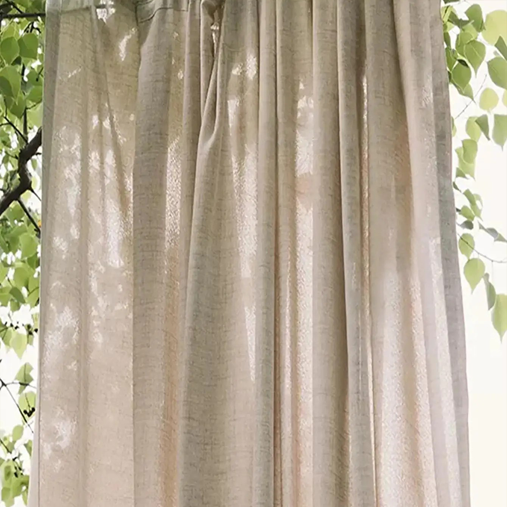 Japanese-Style Cotton Linen Curtains