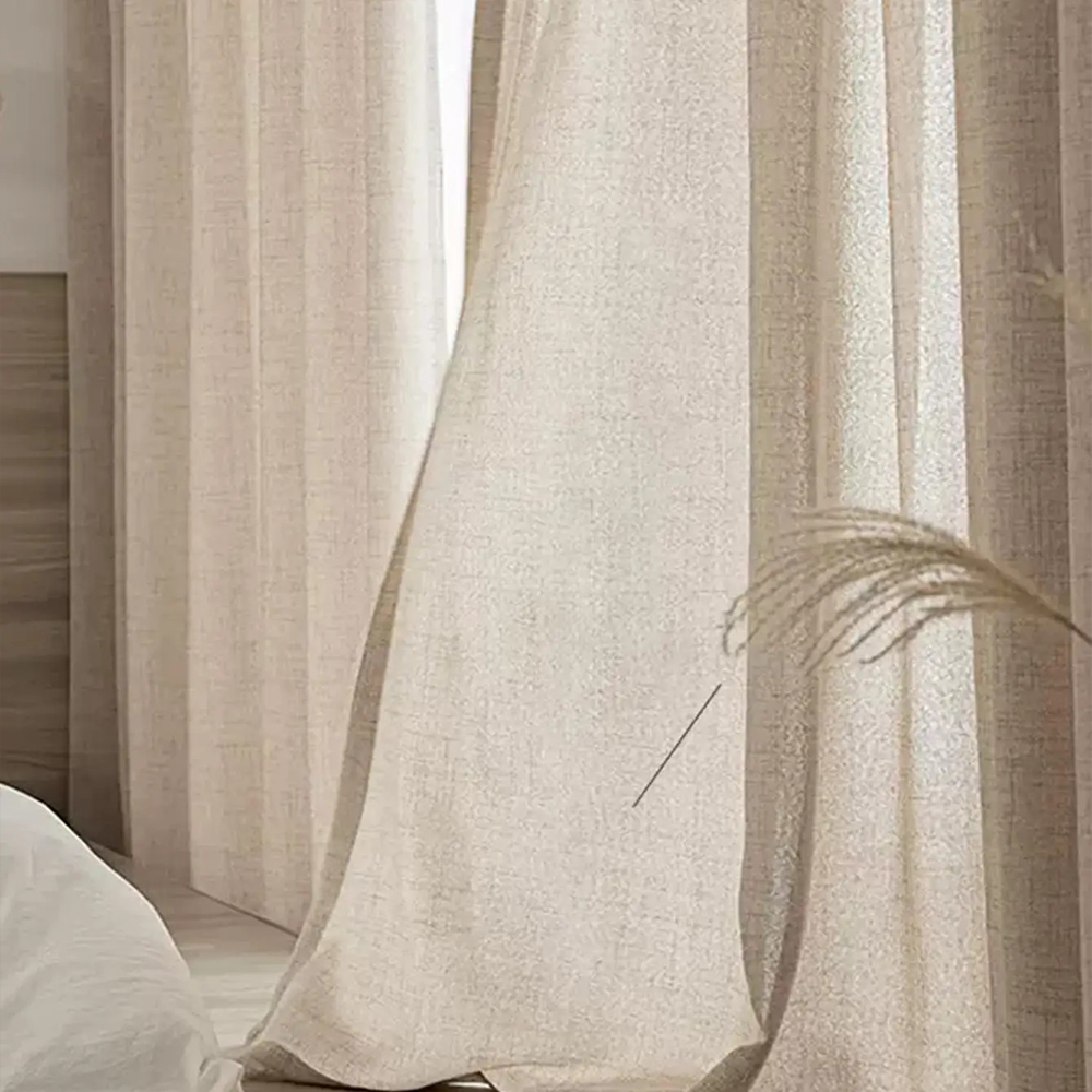 Japanese-Style Cotton Linen Curtains