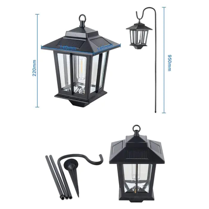 LumiCoach – Premium Solar Garden Lantern