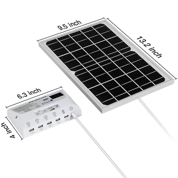 PowerGlow 6000 – Solar Lighting Kit for Sheds