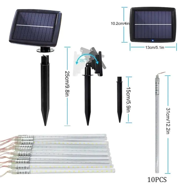 StarCascade – Solar Meteor Lights for Winter & Christmas