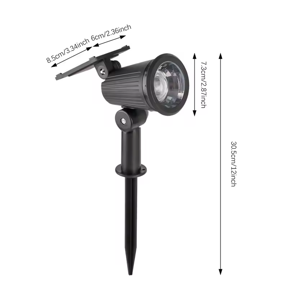 3-Pack Solar Stake Lights – Warm Glow
