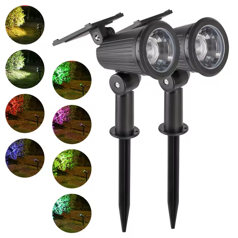3-Pack Solar Stake Lights – Warm Glow