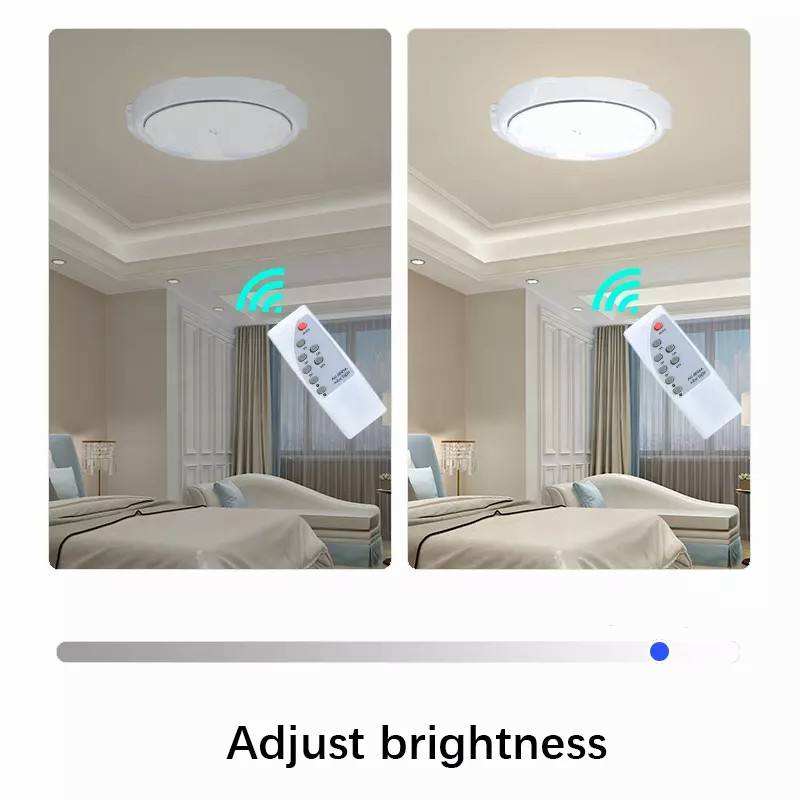 Solar LED ceiling light for indoors and outdoors with remote control