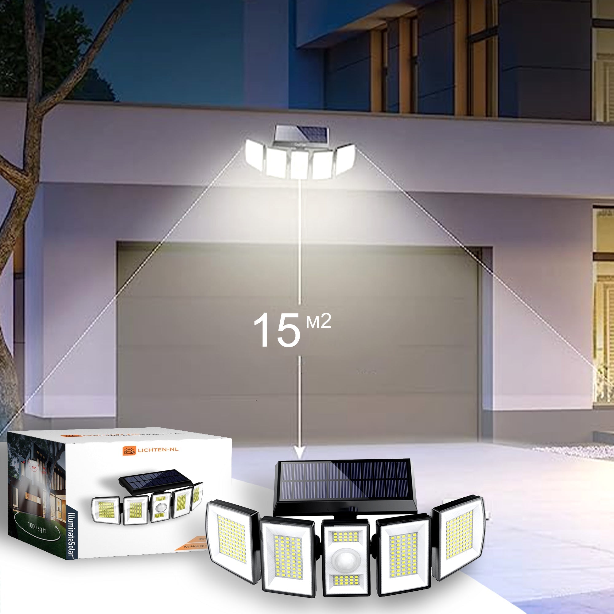 SunGuardian - 360° Angle Waterproof Motion Sensor Lamp