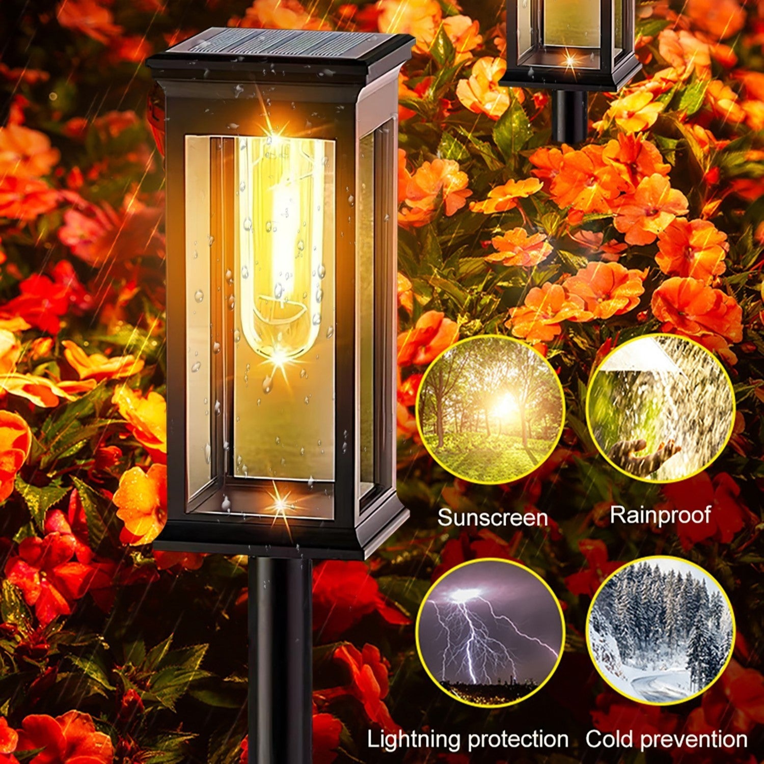 DreamScape™ - Elegant Cubic Solar Walkway Lights