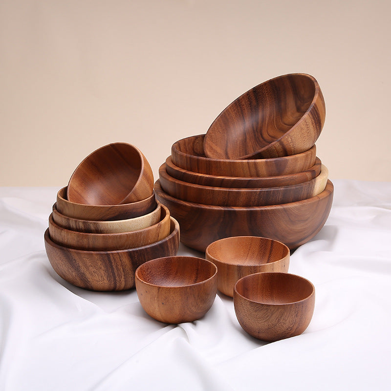 Acacia Wood Fruit & Salad Bowl