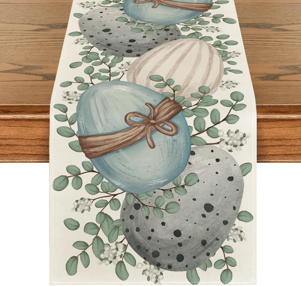 Delica - Easter Linen Table Runner