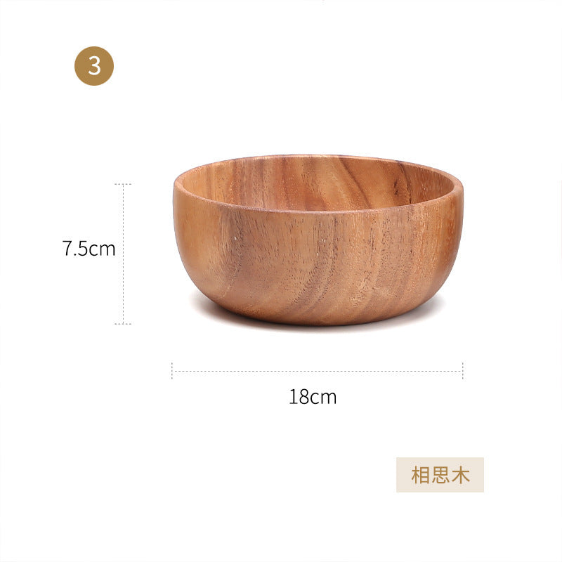 Acacia Wood Fruit & Salad Bowl