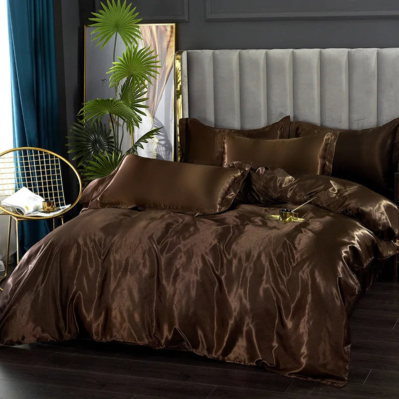 Alana - Luxury Silk Satin Bedding Set