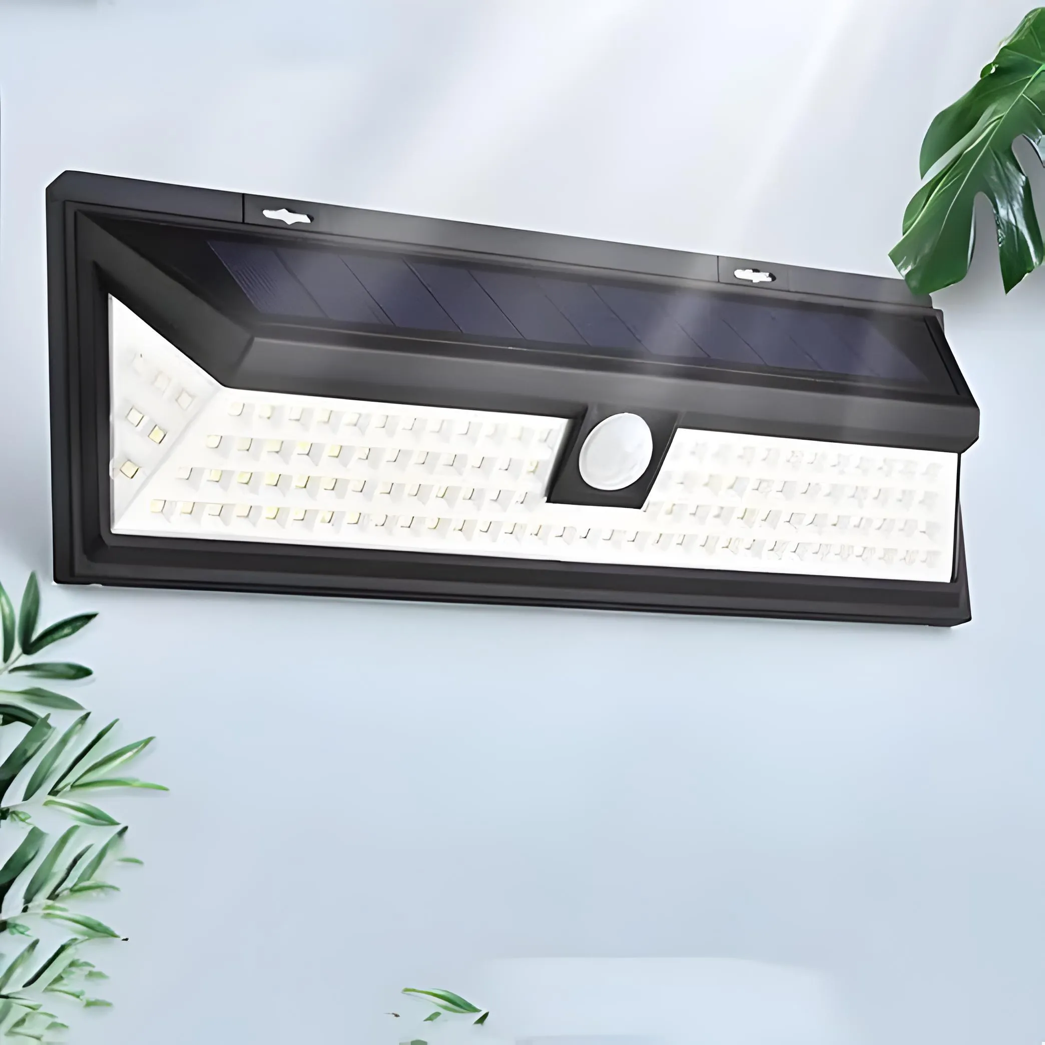 118 LED Solar Fence Wall Light – 1000 Lumens Brightness