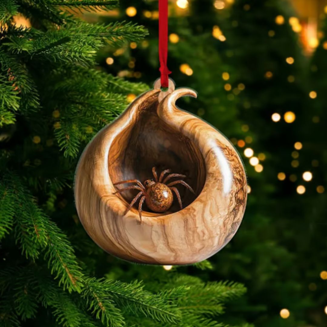 Solid Wood Animal Christmas Ornaments