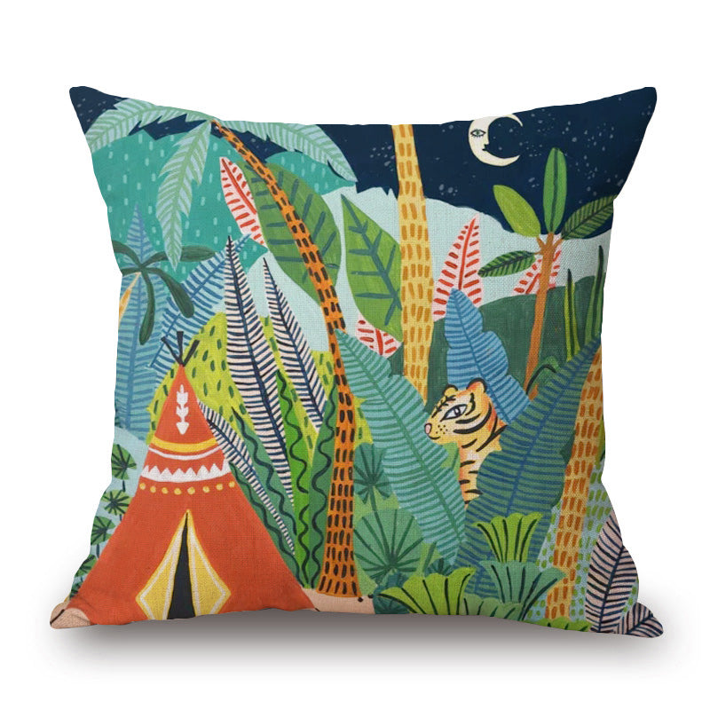 Islara - Hand Painted Tropical Cushion Covers