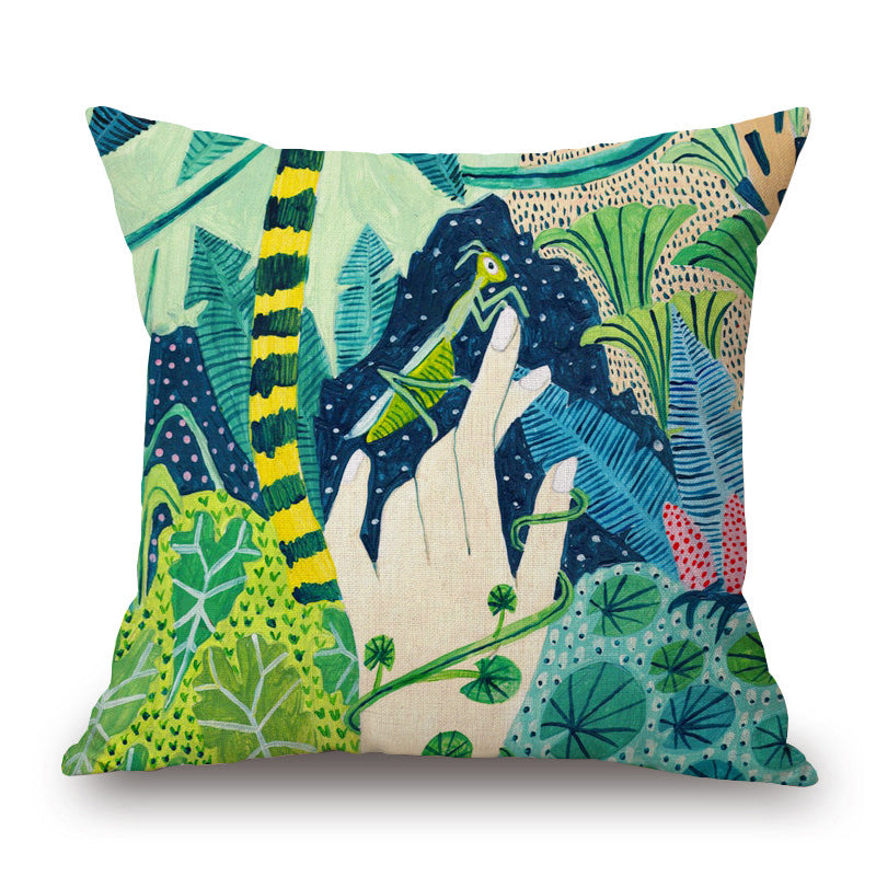 Islara - Hand Painted Tropical Cushion Covers