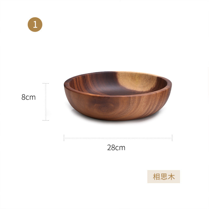 Acacia Wood Fruit & Salad Bowl