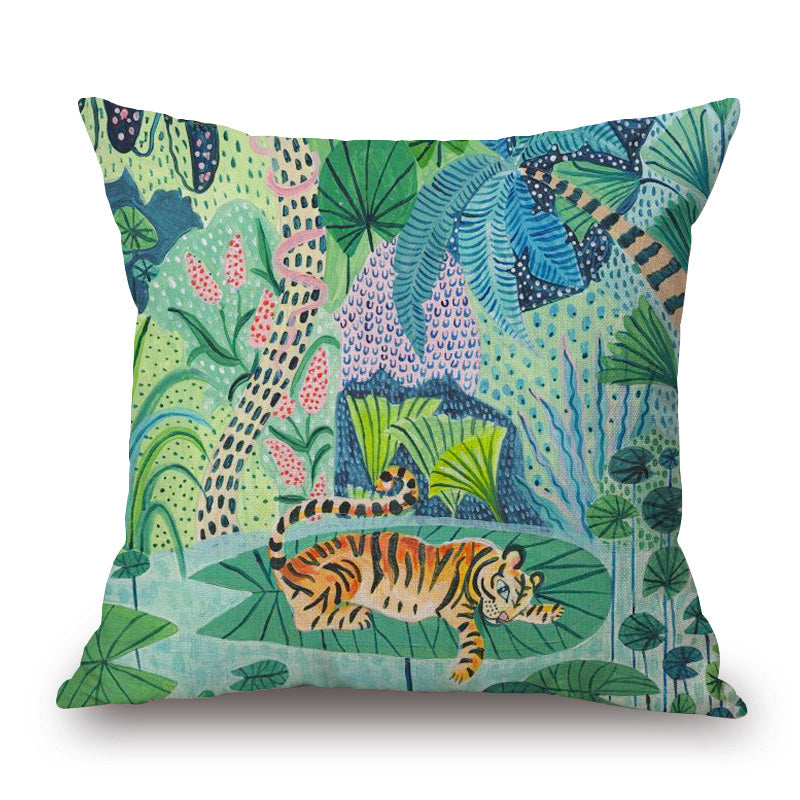 Islara - Hand Painted Tropical Cushion Covers