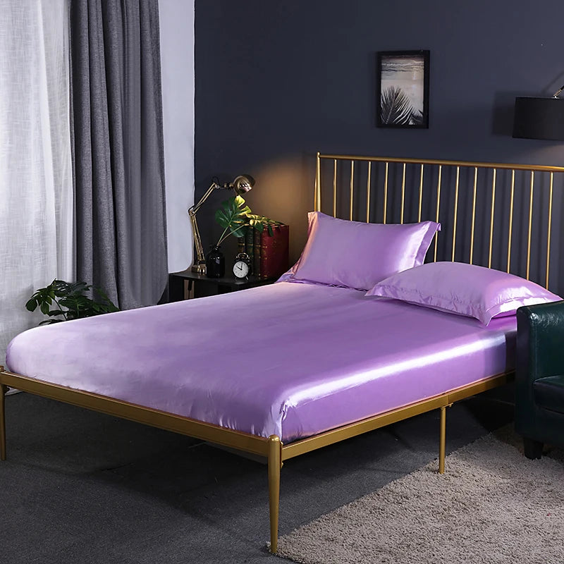 Lyris - High-End Mulberry Silk Fitted Bed Sheet Set