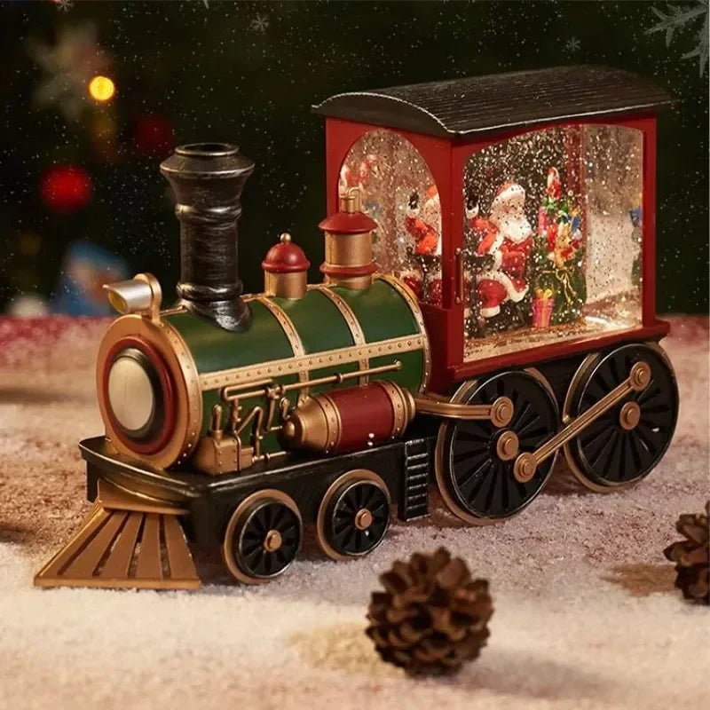 Christmas Illuminated Train with Snow Effect