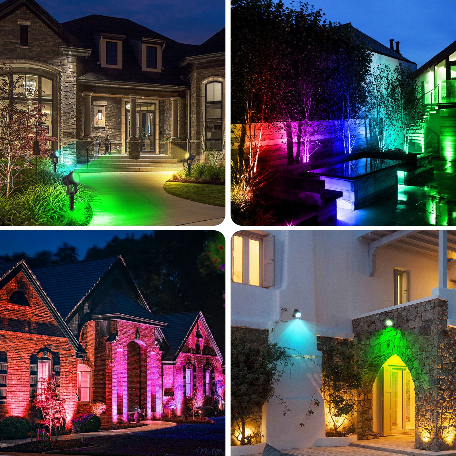 ColorSplash™ - Solar RGB Outdoor Spotlights