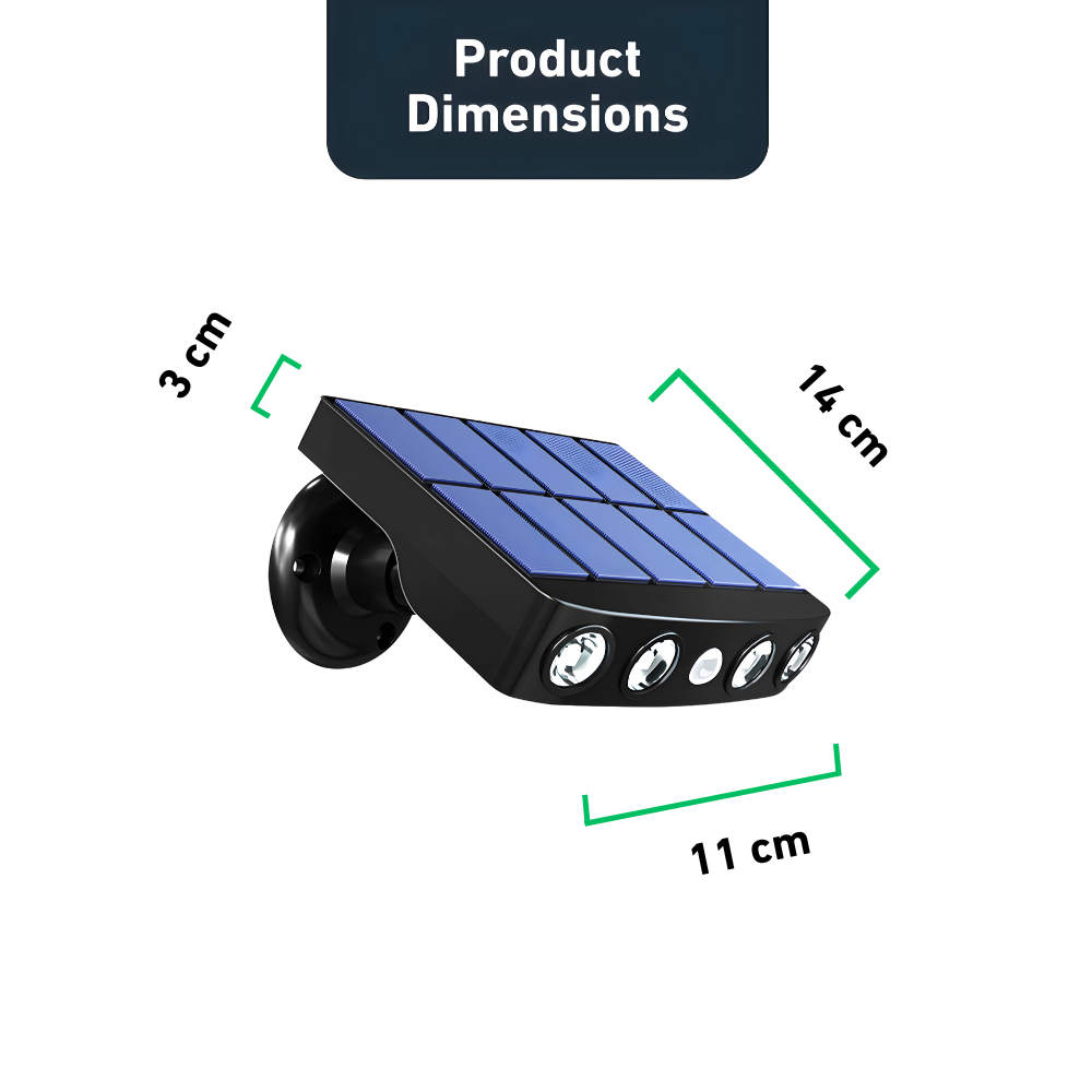 GuardSolar™- Wide-View Solar LED Security Light With Motion Sensor