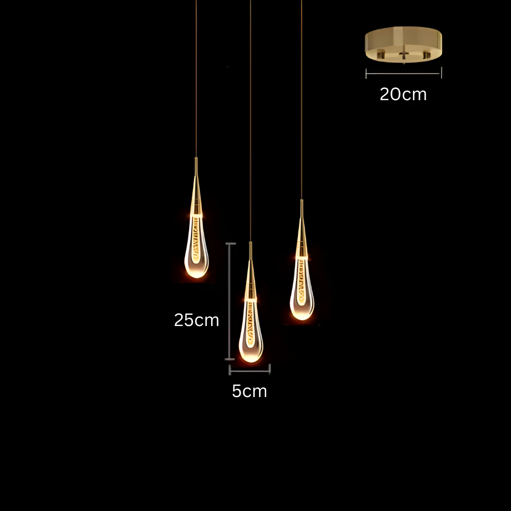 GoldenDrop™ - multi-light fixture