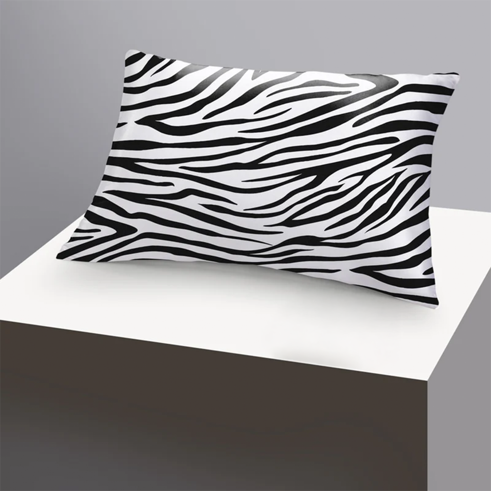 Luxurious 19 Momme Mulberry Silk Pillowcase – Zebra Print