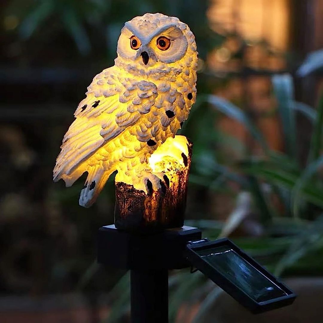 Owlglow - Solar-powered LED garden lamp