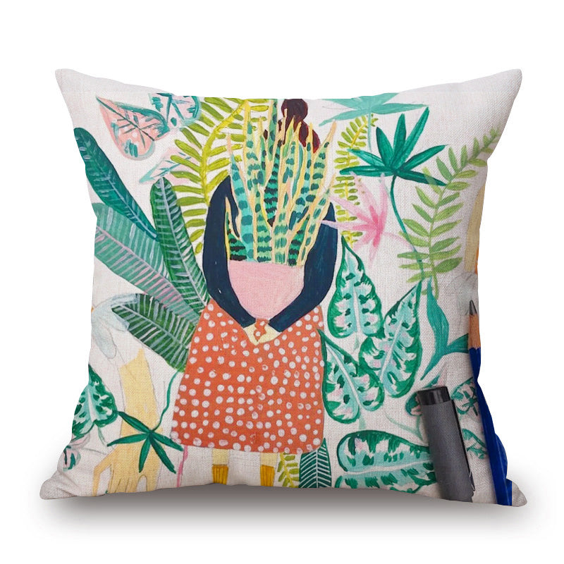 Islara - Hand Painted Tropical Cushion Covers