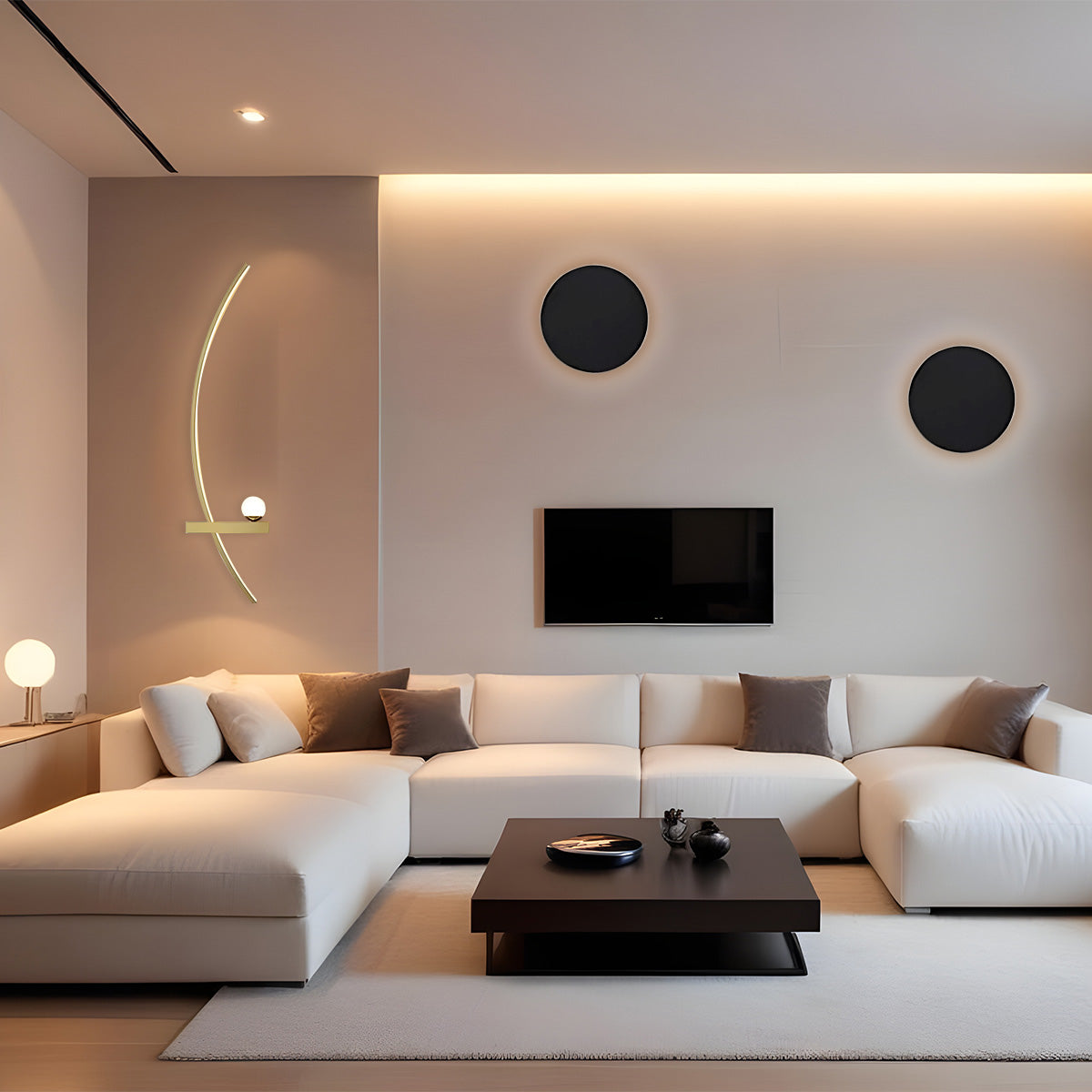 Luz de pared exterior LED circular