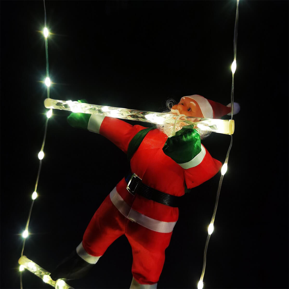 3M Santa Claus Climbing Ladder Christmas Decoration