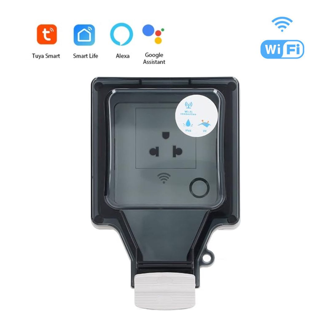 Smart WiFi Waterproof US plug for outdoor use