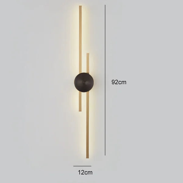 LightArt™ - Luxurious minimalist wall lights in copper