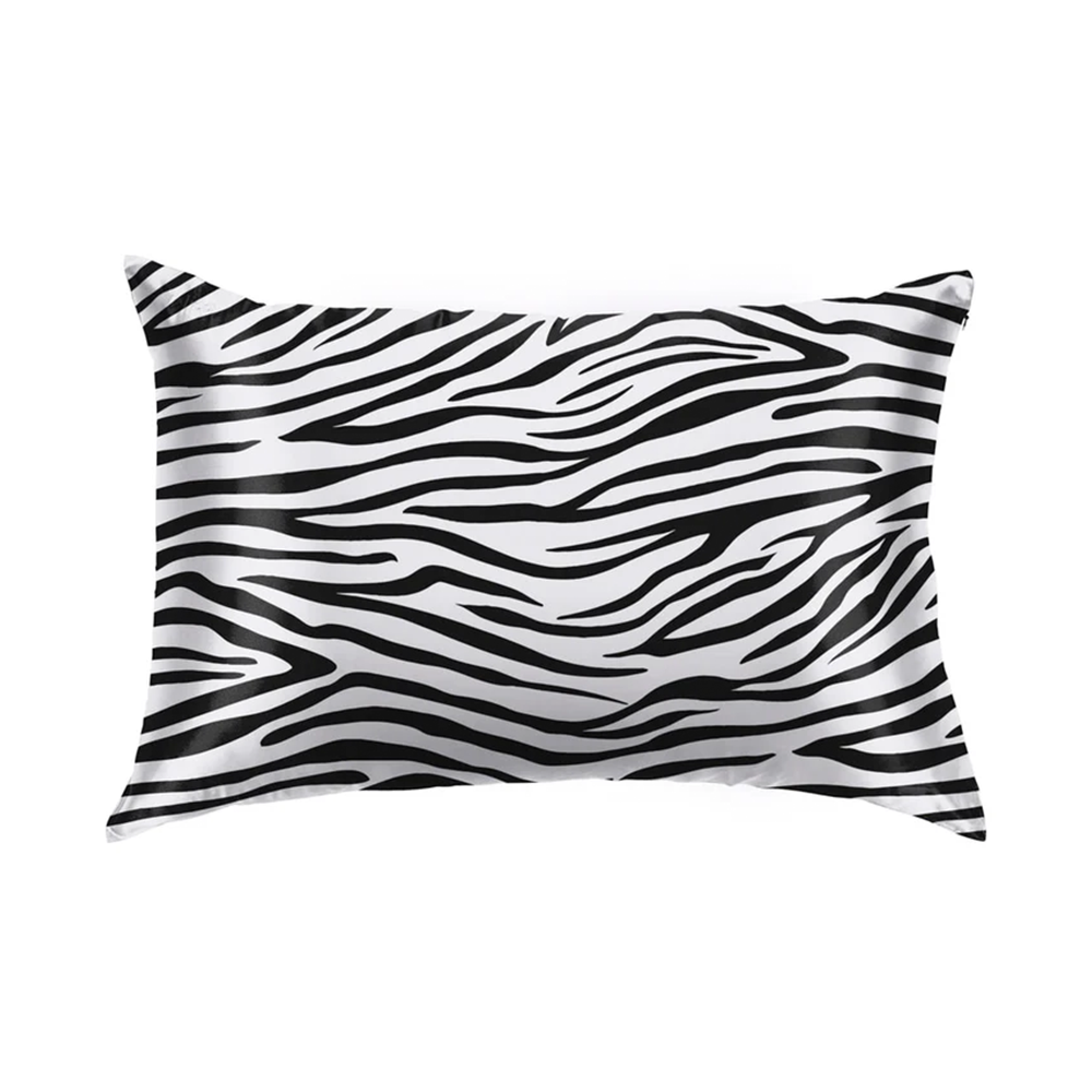 Luxurious 19 Momme Mulberry Silk Pillowcase – Zebra Print