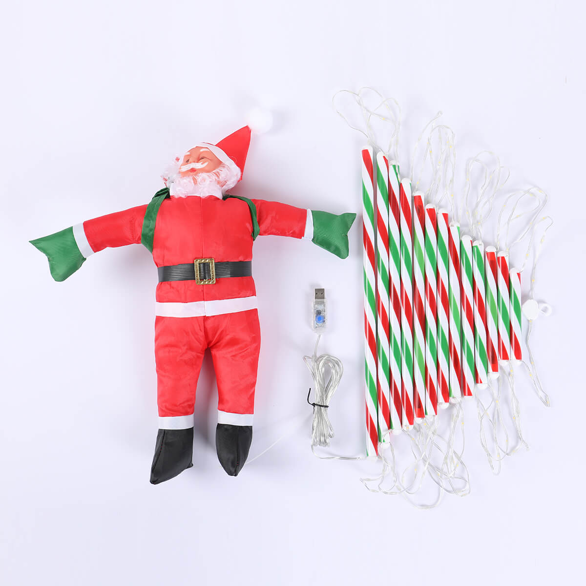 3M Santa Claus Climbing Ladder Christmas Decoration