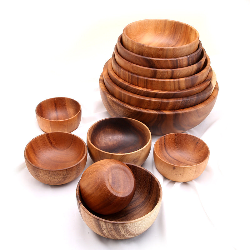 Acacia Wood Fruit & Salad Bowl