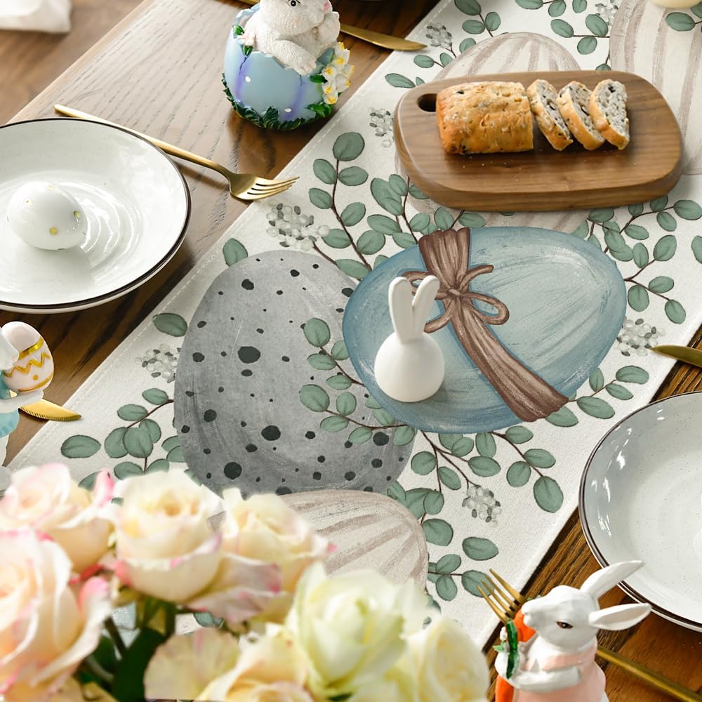 Delica - Easter Linen Table Runner