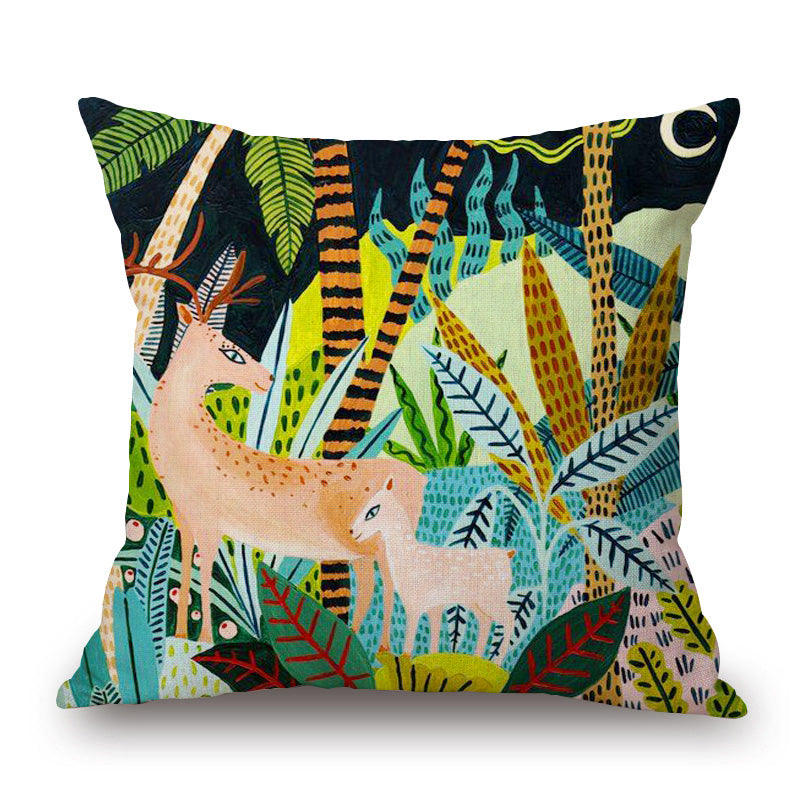 Islara - Hand Painted Tropical Cushion Covers