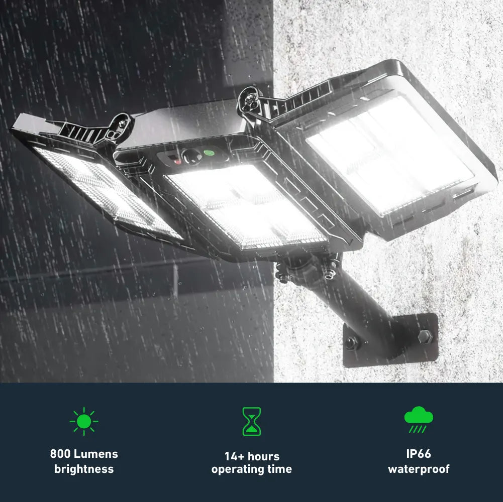 3-Heads Solar Led Light System