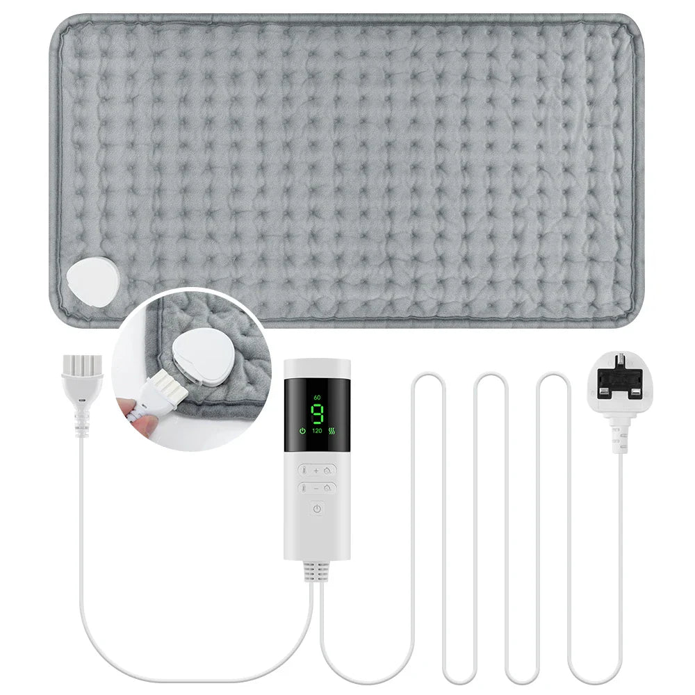 Electric Heated Blanket – Plush Washable Throw for Home & Office Warmth