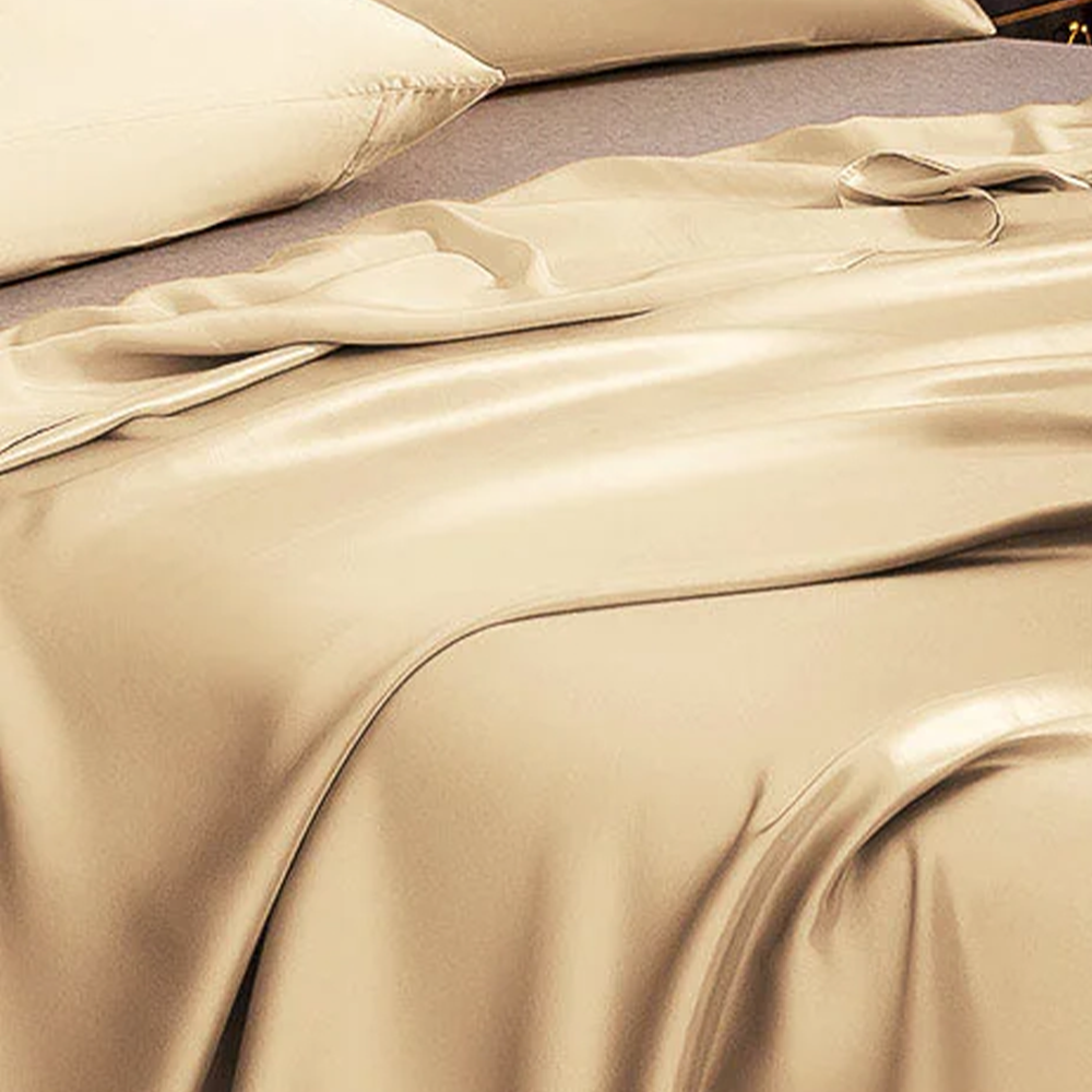 22 Momme Silk Luxury Bedding Set – Flat Sheet & 2 Pillowcases