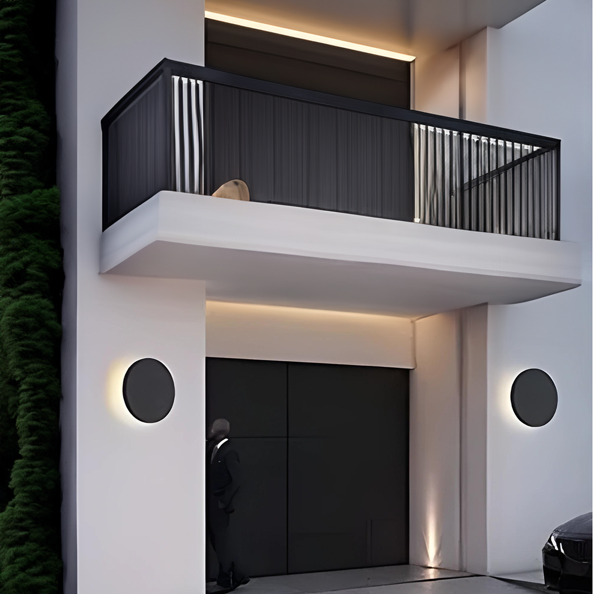 Circular Led Outdoor Wall Light