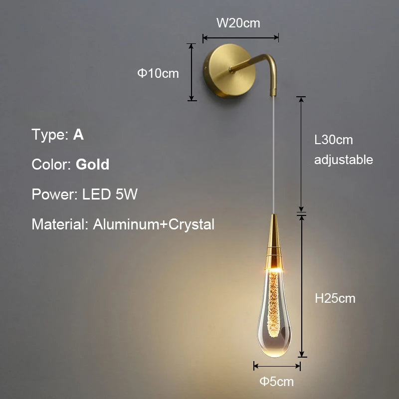 GoldenDrop™ - wall light