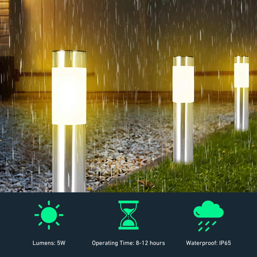 Luminex™ - Elegant Solar Bollard Lights